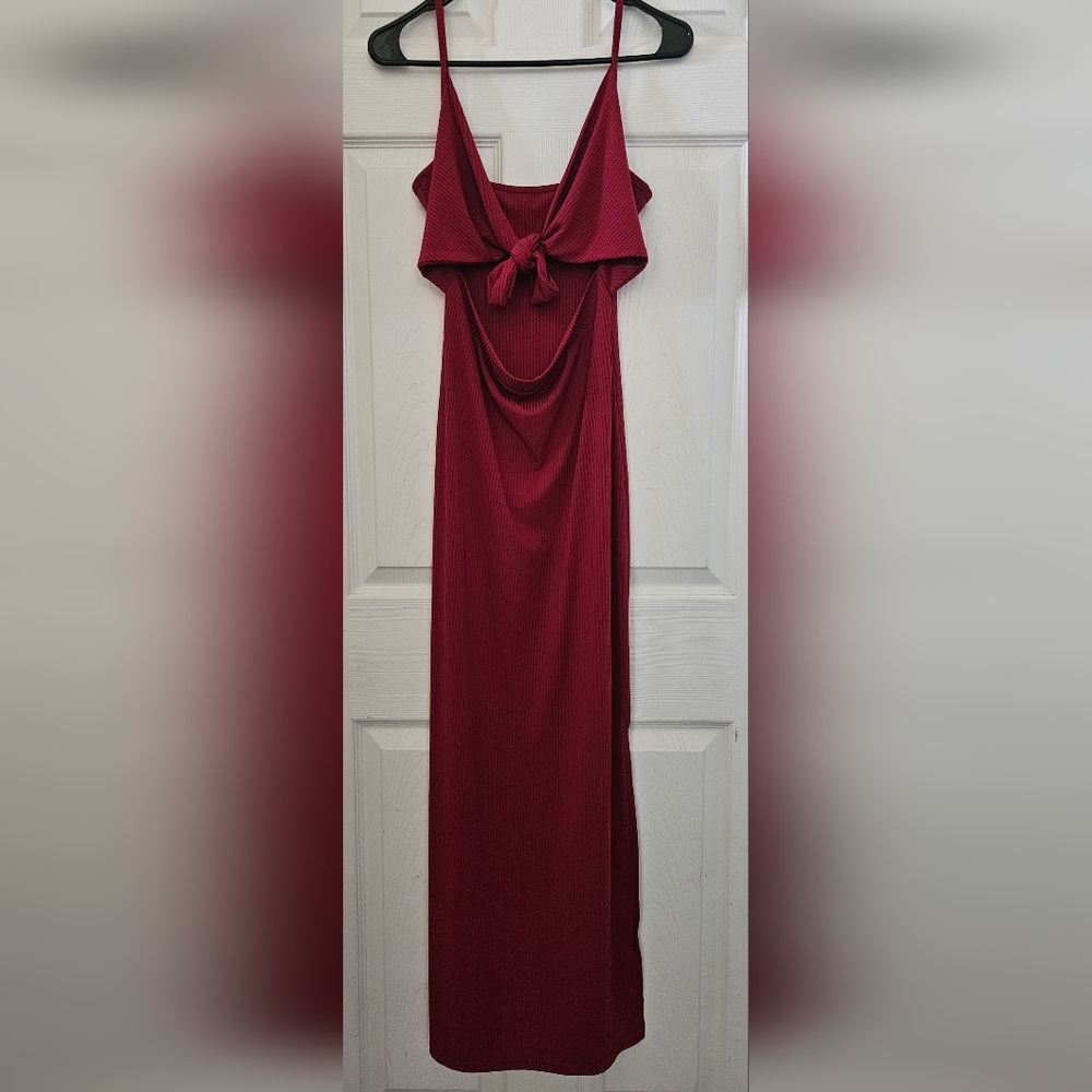 Zaful Romantic Red Maxi Dress